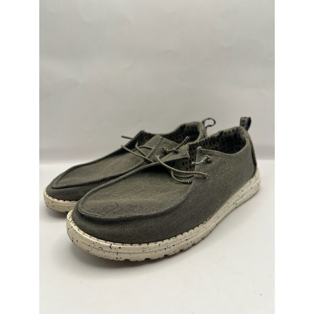 Hey Dude Wendy Sparkle Green Slip On Shoes Women Size 9 - Picture 4 of 9